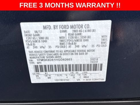 Used 2017 Ford Explorer XLT w/ Equipment Group 202A AWD/4WD image 25