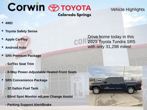 Used 2023 Toyota Tundra SR5 w/ SR5 Premium Package image 7