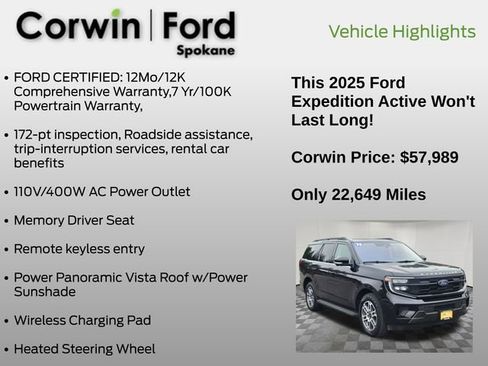 Certified 2025 Ford Expedition Active image 7