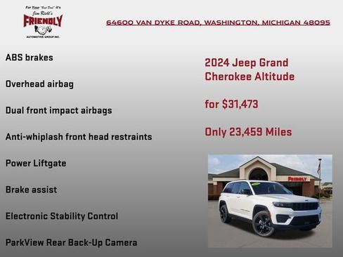 Used 2024 Jeep Grand Cherokee Altitude AWD/4WD image 30