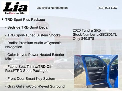 Used 2020 Toyota Tundra SR5 w/ TRD Sport Plus Package AWD/4WD image 7