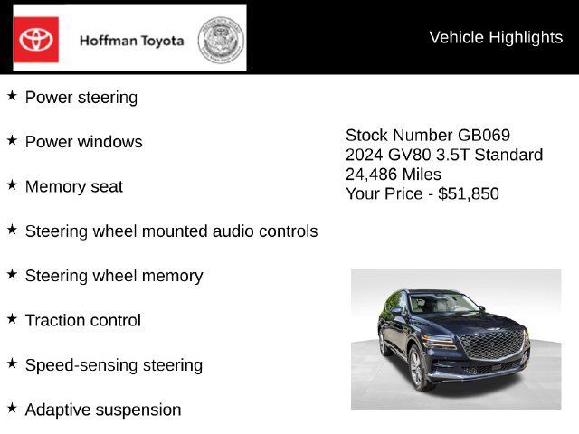 Used 2024 Genesis GV80 3.5T AWD/4WD image 15