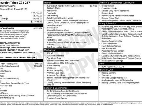 Used 2023 Chevrolet Tahoe Z71 w/ Luxury Package AWD/4WD image 41