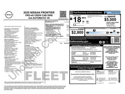 Certified 2025 Nissan Frontier PRO-4X w/ Tow Package