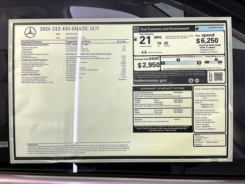 New 2026 Mercedes-Benz GLE 450 4MATIC image 18