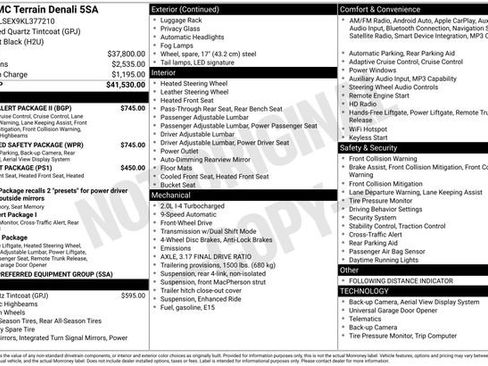 Used 2019 GMC Terrain Denali w/ Advanced Safety Package image 7