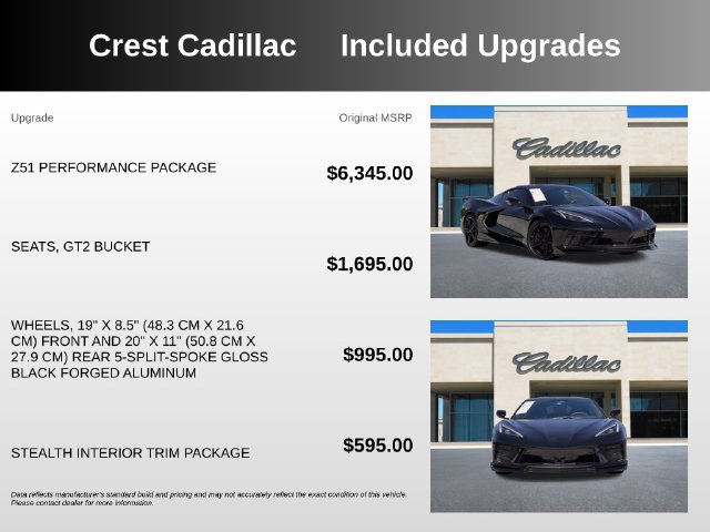Used 2026 Chevrolet Corvette Stingray Preferred Cpe w/ Z51 Performance Package RWD image 5