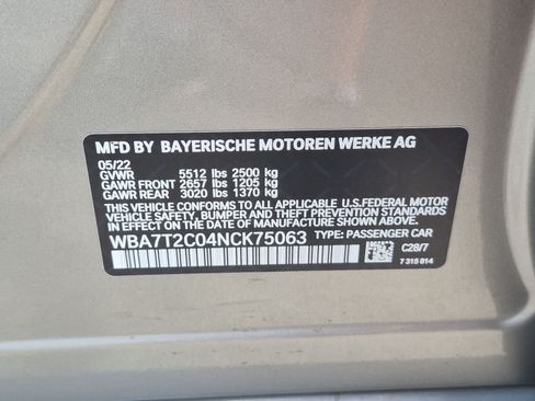 Used 2022 BMW 740i w/ M Sport Package RWD image 34