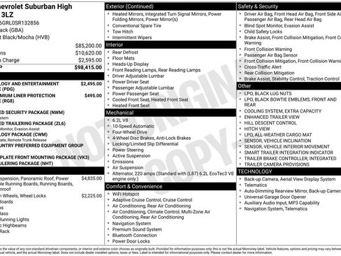 Used 2025 Chevrolet Suburban High Country AWD/4WD image 15