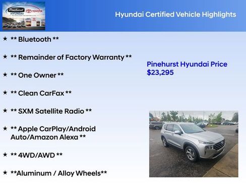 Certified 2023 Hyundai Santa Fe SEL AWD/4WD image 19