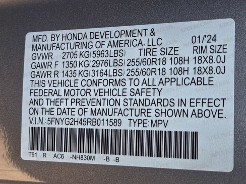 Used 2024 Honda Pilot EX-L image 12