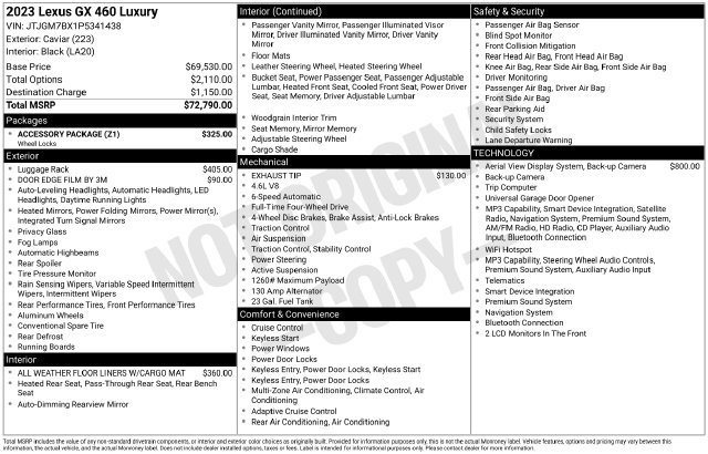 Used 2023 Lexus GX 460 Luxury w/ Accessory Package AWD/4WD image 6