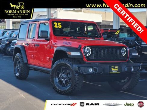Certified 2025 Jeep Wrangler Unlimited Sport S 4xe AWD/4WD image 1