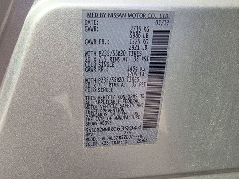 Used 2019 Nissan Pathfinder Platinum image 33