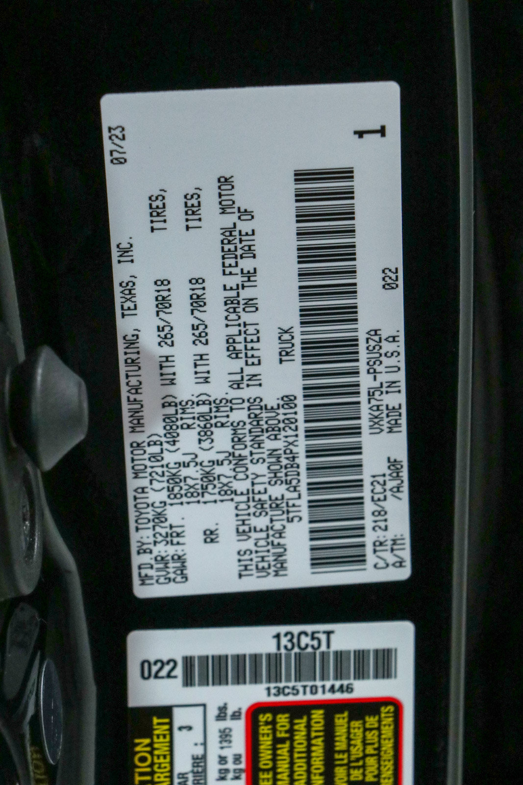 Used 2023 Toyota Tundra SR5 w/ Advanced Technology Package AWD/4WD image 33