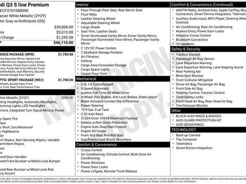 Used 2025 Audi Q3 2.0T Premium w/ Convenience Package image 38