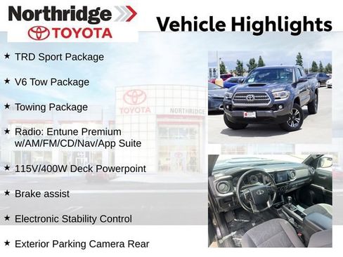 Used 2016 Toyota Tacoma TRD Sport w/ Towing Package AWD/4WD image 2