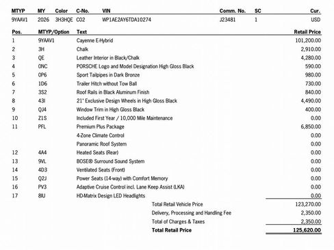 New 2026 Porsche Cayenne E-Hybrid image 45