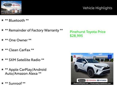 Used 2024 Toyota RAV4 XLE w/ Convenience Package FWD image 7