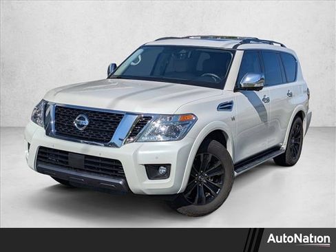 Used 2019 Nissan Armada Platinum w/ Captain's Chairs Package image 1