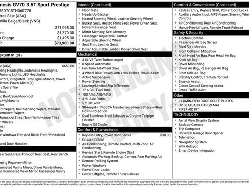 New 2026 Genesis GV70 3.5T Sport Prestige image 4