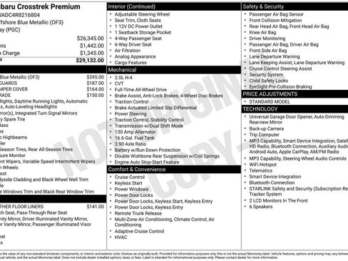 Certified 2024 Subaru Crosstrek 2.0i Premium AWD/4WD image 35