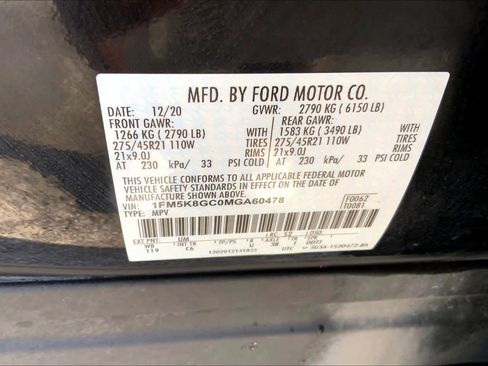 Certified 2021 Ford Explorer ST w/ Equipment Group 401A image 34