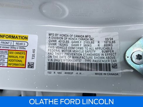 Used 2024 Honda Civic EX image 25