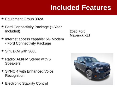 Used 2026 Ford Maverick XLT AWD/4WD image 3
