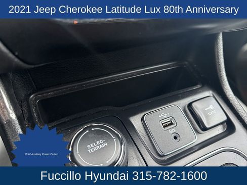 Used 2021 Jeep Cherokee Latitude Lux 80th Anniv w/ Quick Order Package 26U 80TH AWD/4WD image 23