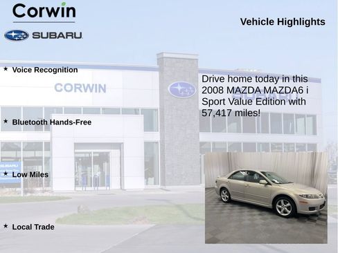 Used 2008 MAZDA MAZDA6 i Sport Value Edition FWD image 6