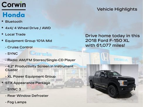 Used 2018 Ford F150 XL w/ Equipment Group 101A Mid image 7