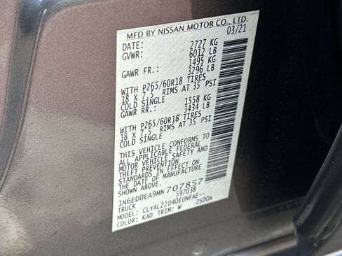 Used 2021 Nissan Frontier SV image 29