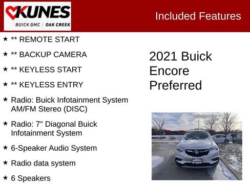 Used 2021 Buick Encore Preferred image 2
