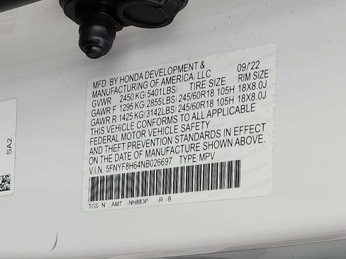 Certified 2022 Honda Passport TrailSport image 26