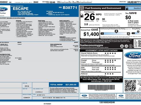 Used 2017 Ford Escape SE w/ Equipment Group 201A FWD image 4