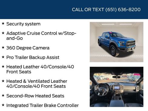 Used 2019 Ford F150 Raptor w/ Equipment Group 802A Luxury image 30