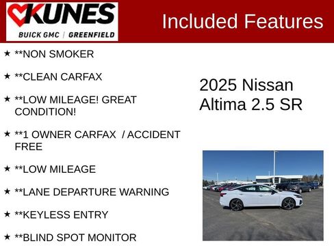 Used 2025 Nissan Altima 2.5 SR FWD image 3