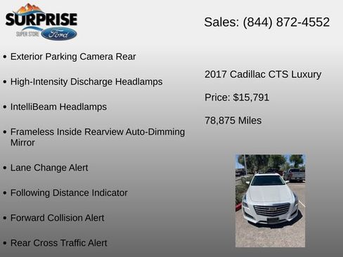 Used 2017 Cadillac CTS Luxury RWD image 15