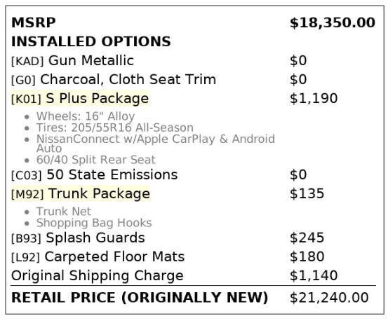 Used 2024 Nissan Versa S w/ S Plus Package FWD image 4