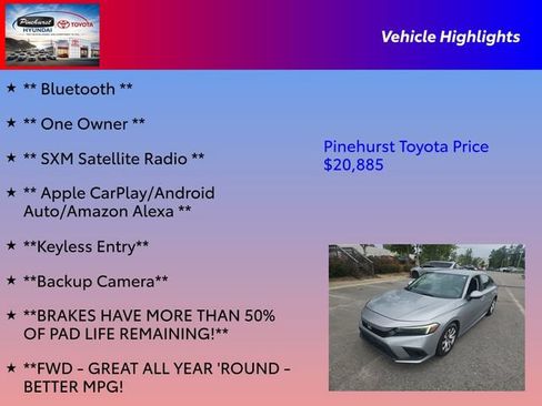 Used 2022 Honda Civic LX image 16