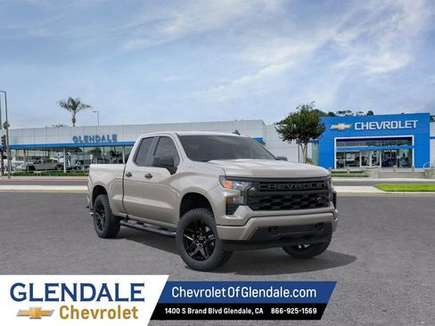New 2026 Chevrolet Silverado 1500 Custom w/ Turbomax Blackout Package RWD image 1