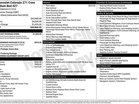 Used 2025 Chevrolet Colorado Z71 w/ Technology Package AWD/4WD image 24