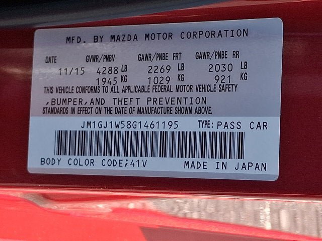 Used 2016 MAZDA MAZDA6 Grand Touring FWD image 27