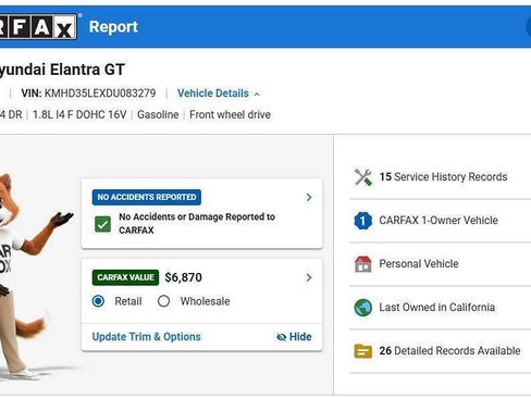 Used 2013 Hyundai Elantra GT w/ Touch & Go Pkg FWD image 2