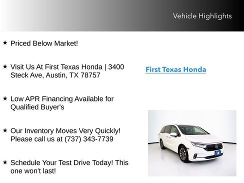 Certified 2023 Honda Odyssey EX-L image 10