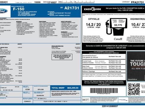 Used 2015 Ford F150 Lariat w/ Equipment Group 502A Luxury image 34