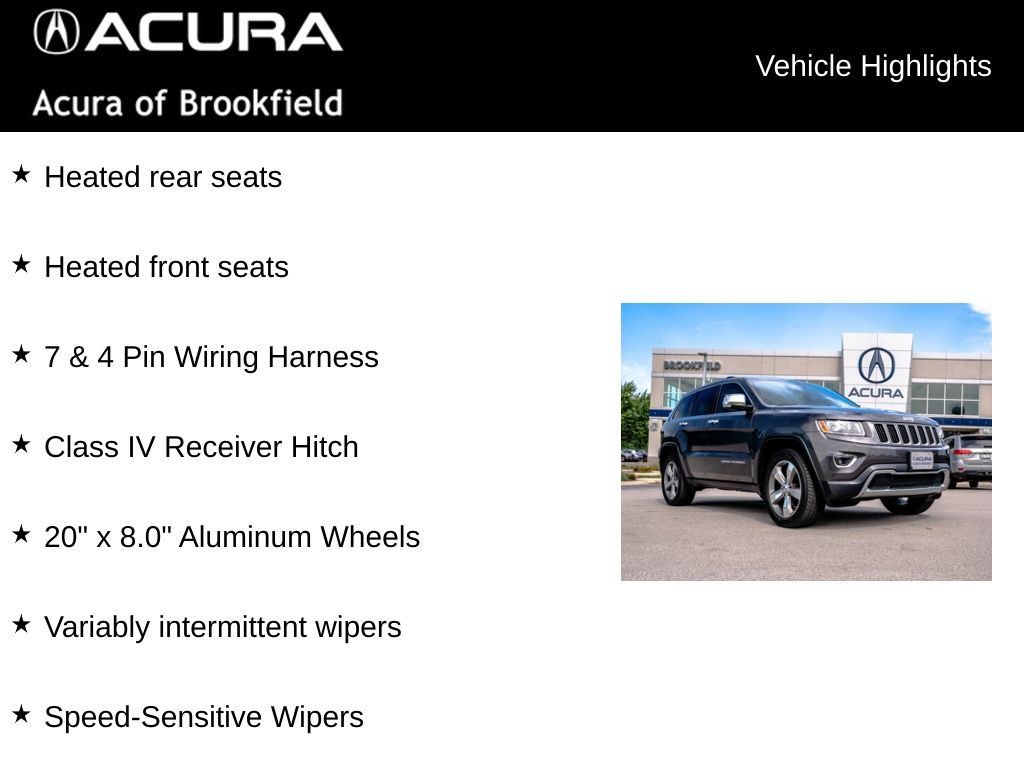 Used 2015 Jeep Grand Cherokee Limited w/ Trailer Tow Group IV AWD/4WD image 24