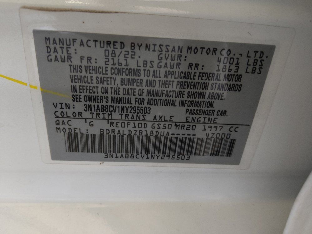 Used 2022 Nissan Sentra SV w/ Trunk Package FWD image 33