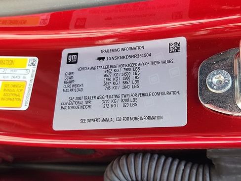 Used 2024 Chevrolet Tahoe LT w/ LT Signature Package AWD/4WD image 32